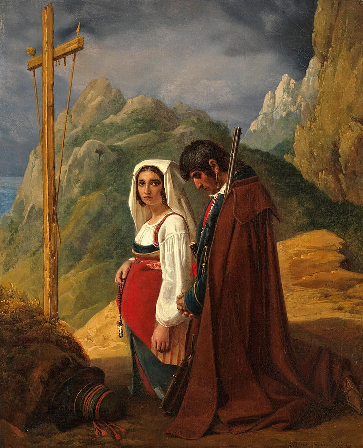 Brigante e sua moglie in preghiera (1824) - Metropolitan Museum of Art, New York